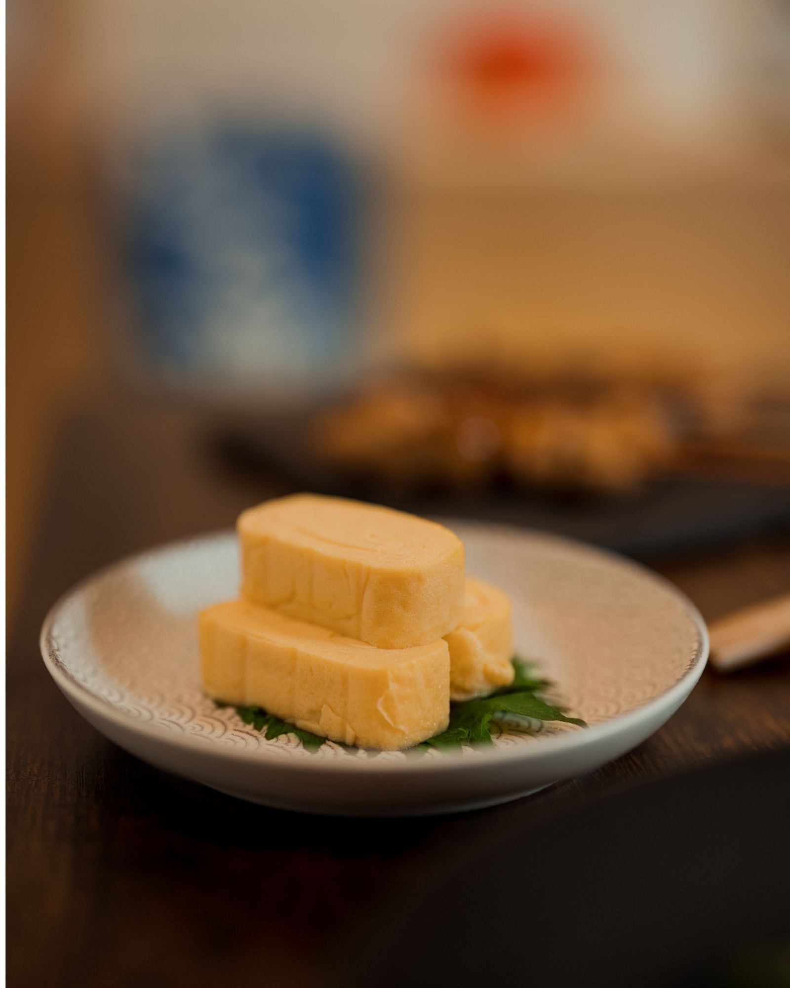 Tamagoyaki sweet egg omelette course